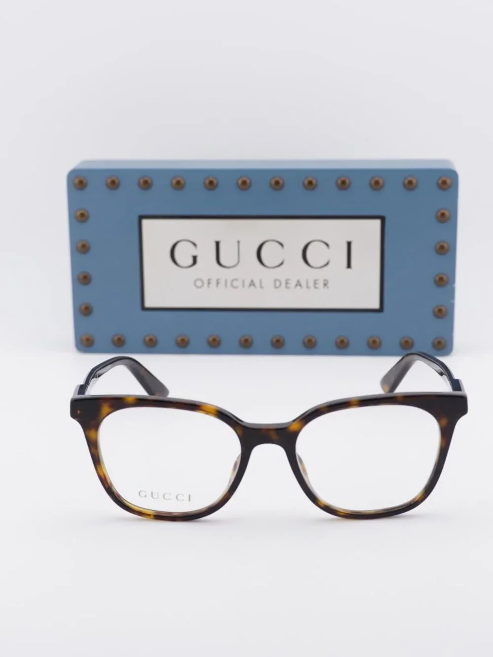 Gucci GG1821O 002 Square Eyeglasses - Havana 51mm